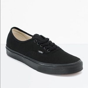 VANS Authentic All Black Skate Shoes